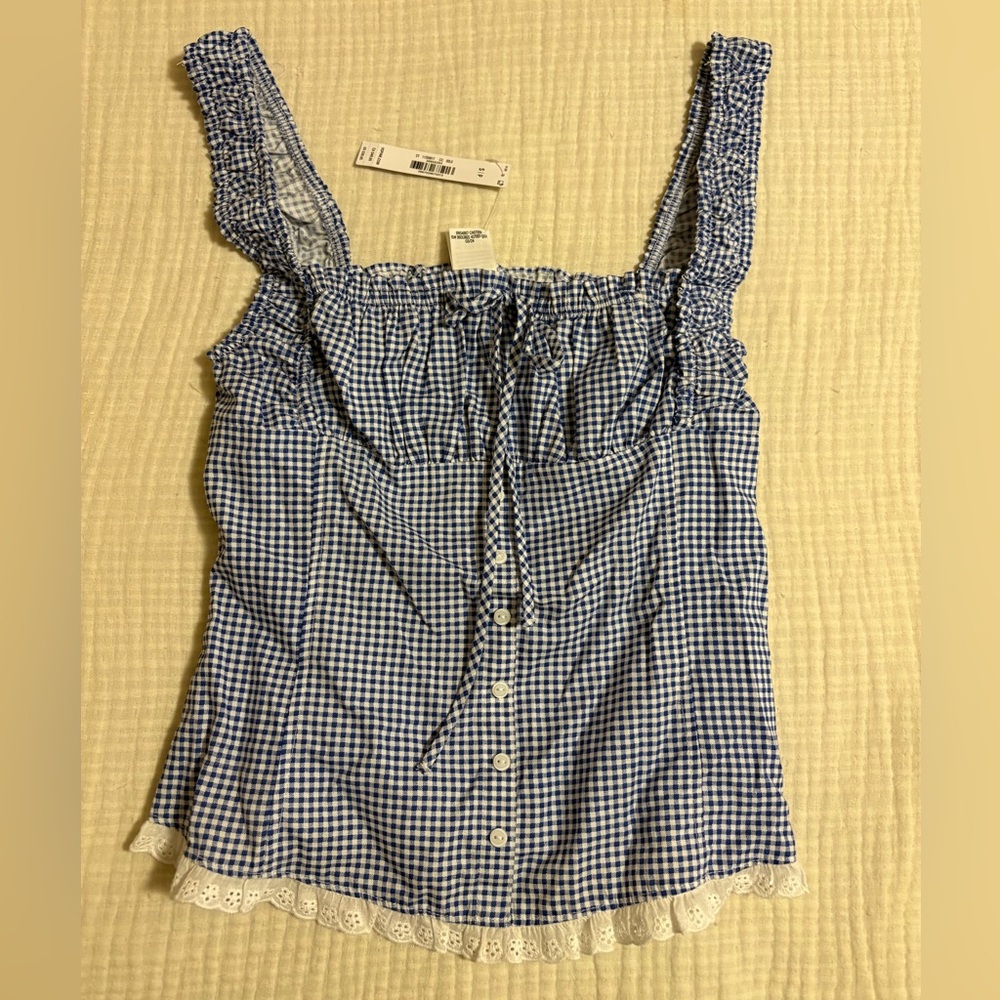 PINK Gingham Top